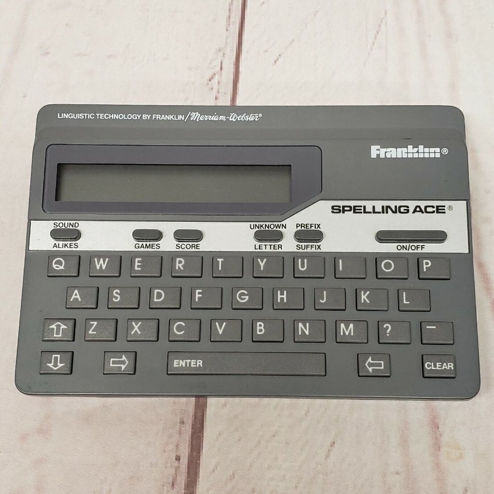 Franklin Spelling Ace SA 98A Merriam Webster Linguistic Technology